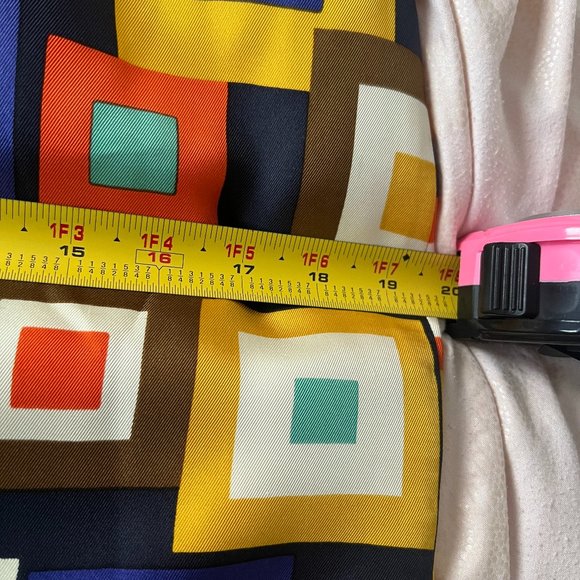 Kate Spade Kylie 100% silk geometric pencil midi skirt size 6 PLEASE READ - Picture 13 of 16